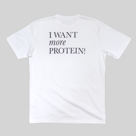 【PROTEIN TEE】 (White) Made in Japan