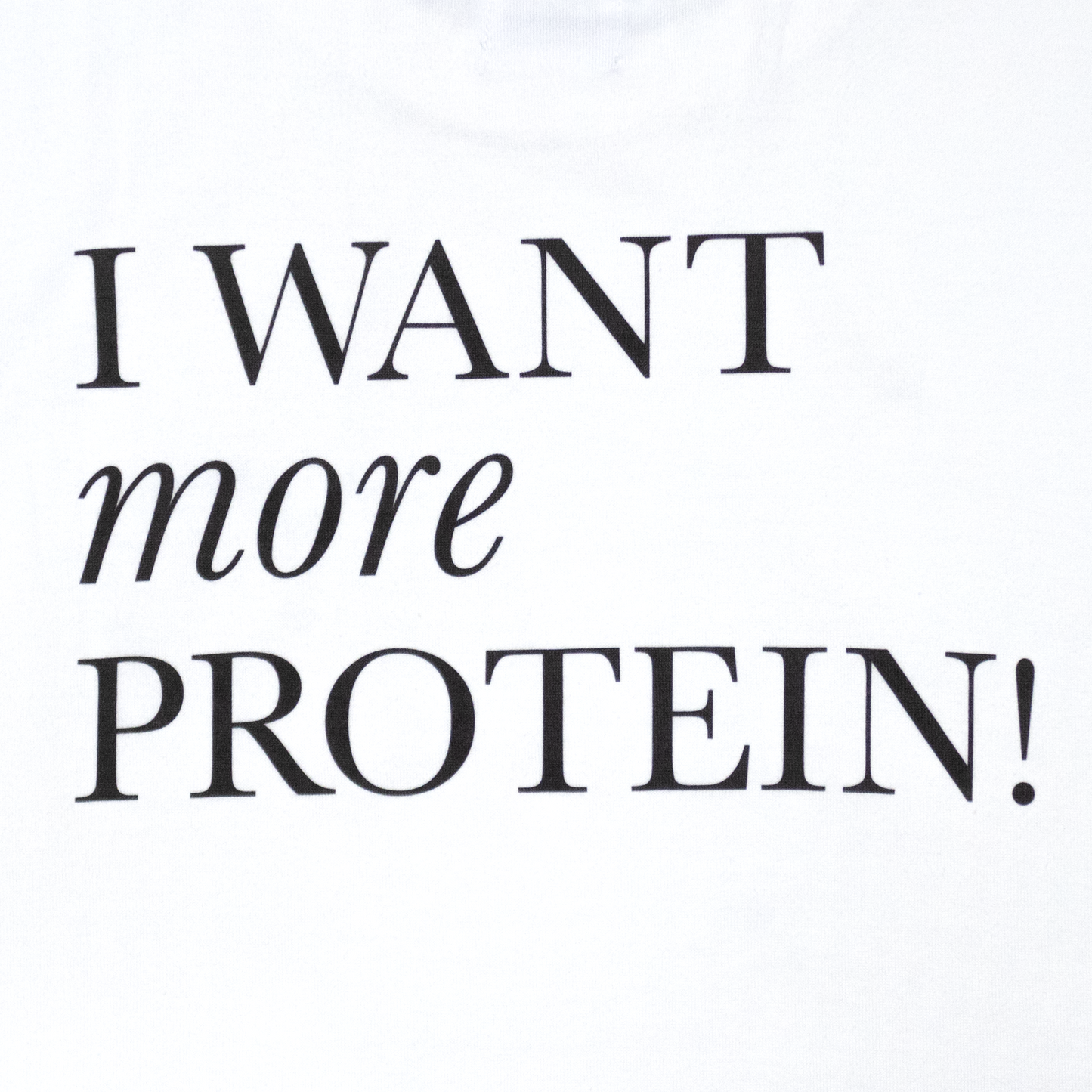 【PROTEIN TEE】 (White) Made in Japan