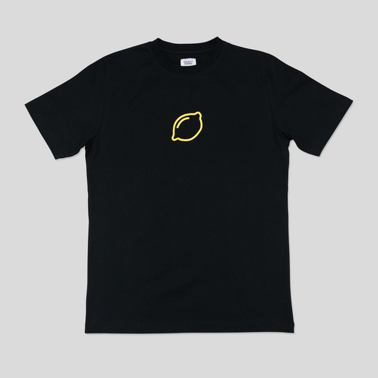 【LEMON TEE】 (Black) Made in Japan