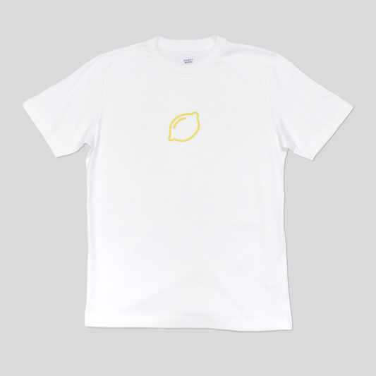 【LEMON TEE】 (White) Made in Japan