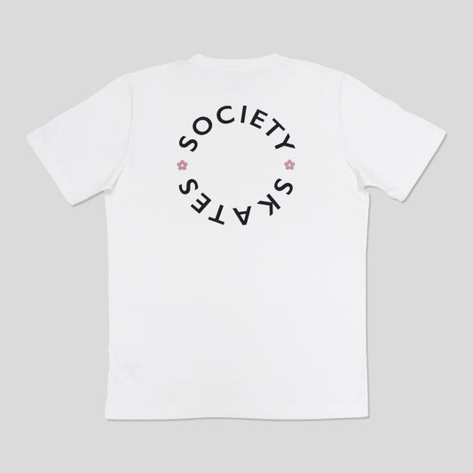 【SAKURA TEE】 (White) Made in Japan