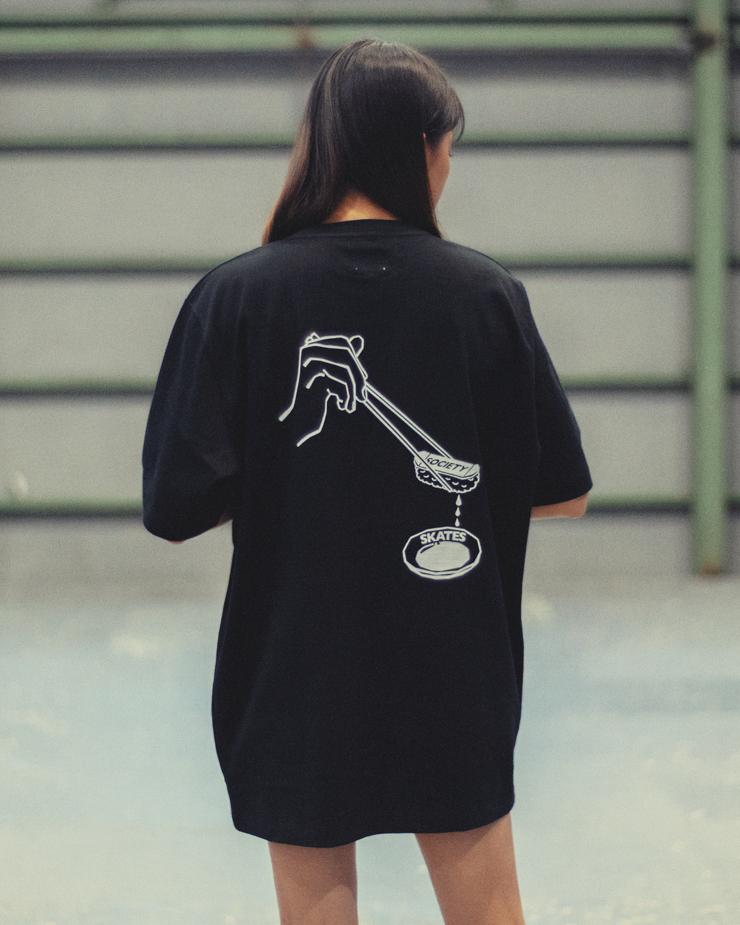 【SUSHI TEE】 (Black) Made in Japan